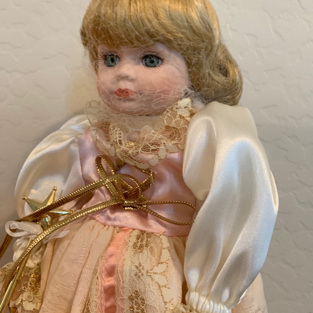 BRADLEYS DOLLS LIMITED EDITION VINTAGE NIB BEAUTIFUL PORCELAIN FAIRY GODMOTHER - Picture 10 of 10